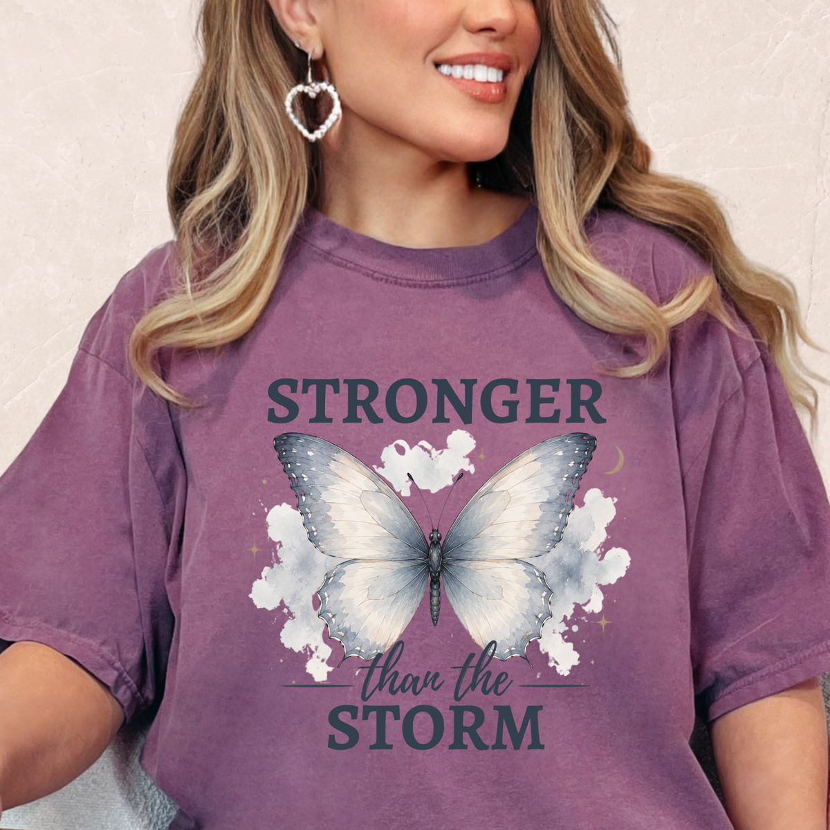 Stronger Than The Storm Butterfly T-shirt