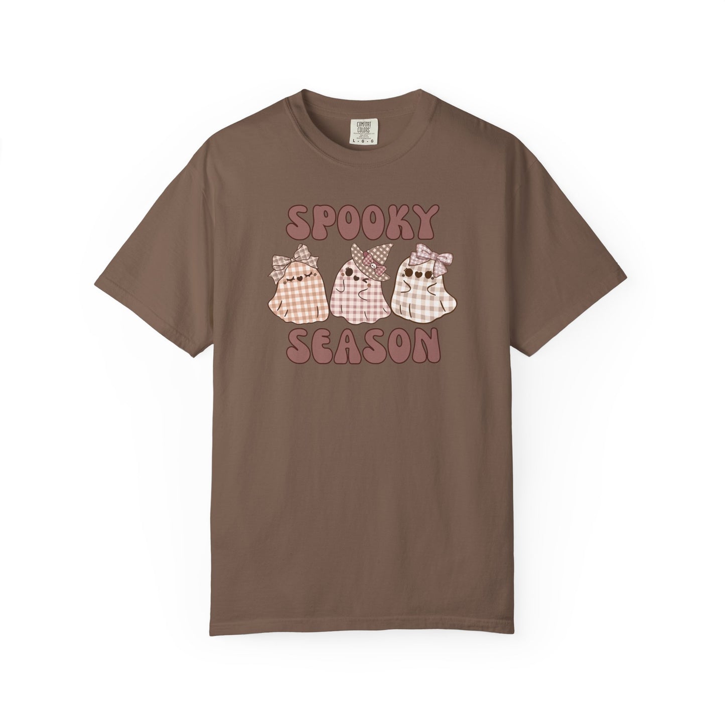 Spooky Season Plaid Ghosts T-shirt