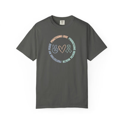 Protecting My Peace Practicing Love Prioritizing Mental Health T-shirt