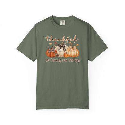 Thankful For Turkey And Therapy T-shirt