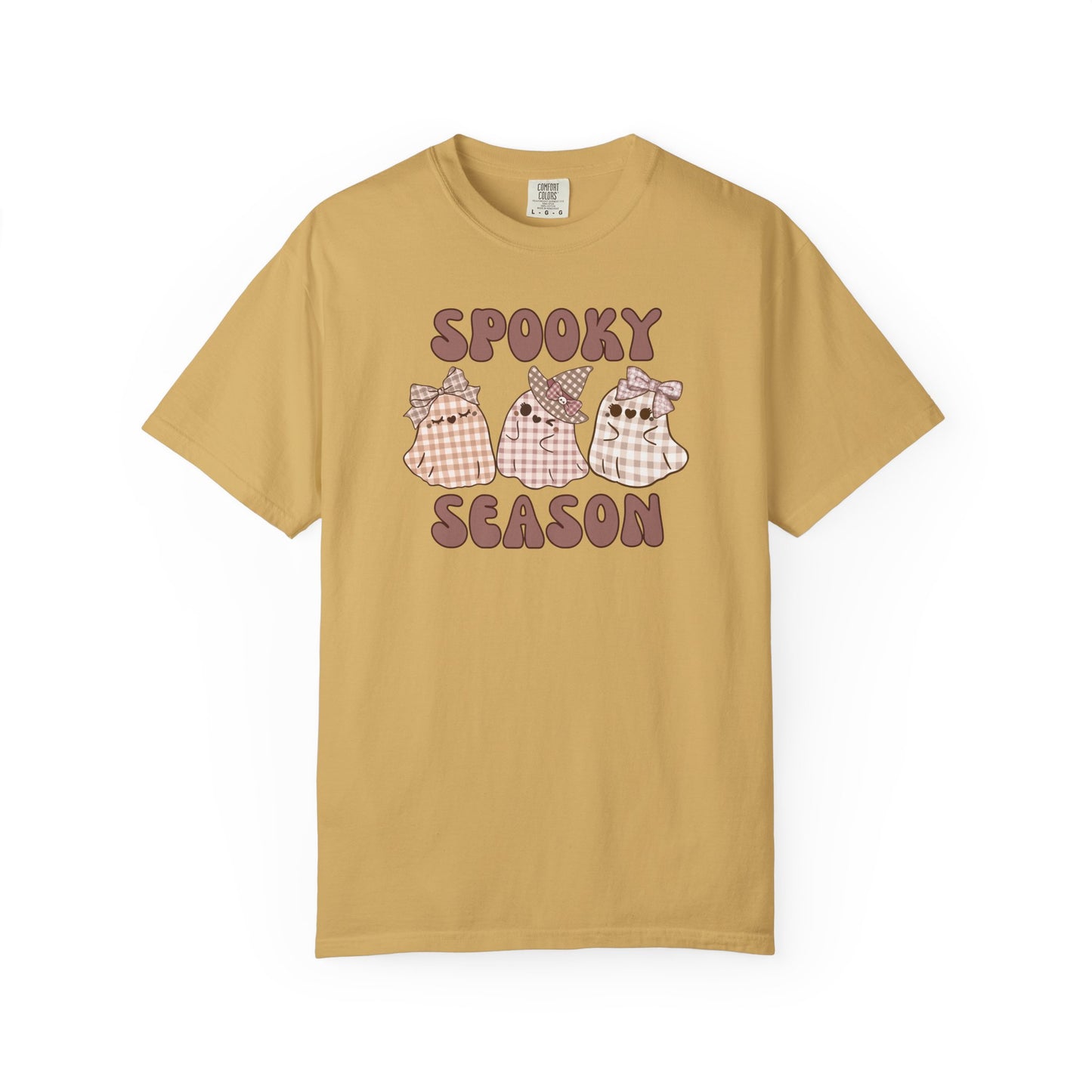 Spooky Season Plaid Ghosts T-shirt