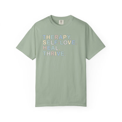 Therapy Self-Love Heal Thrive T-shirt