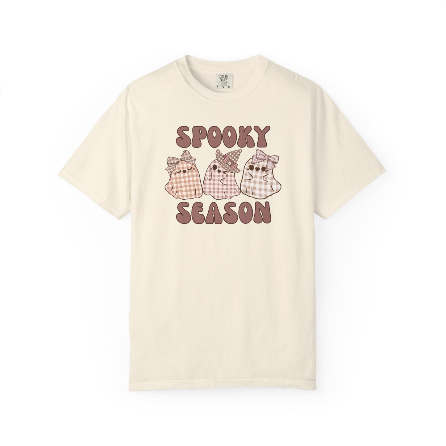 Spooky Season Plaid Ghosts T-shirt
