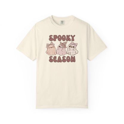 Spooky Season Plaid Ghosts T-shirt