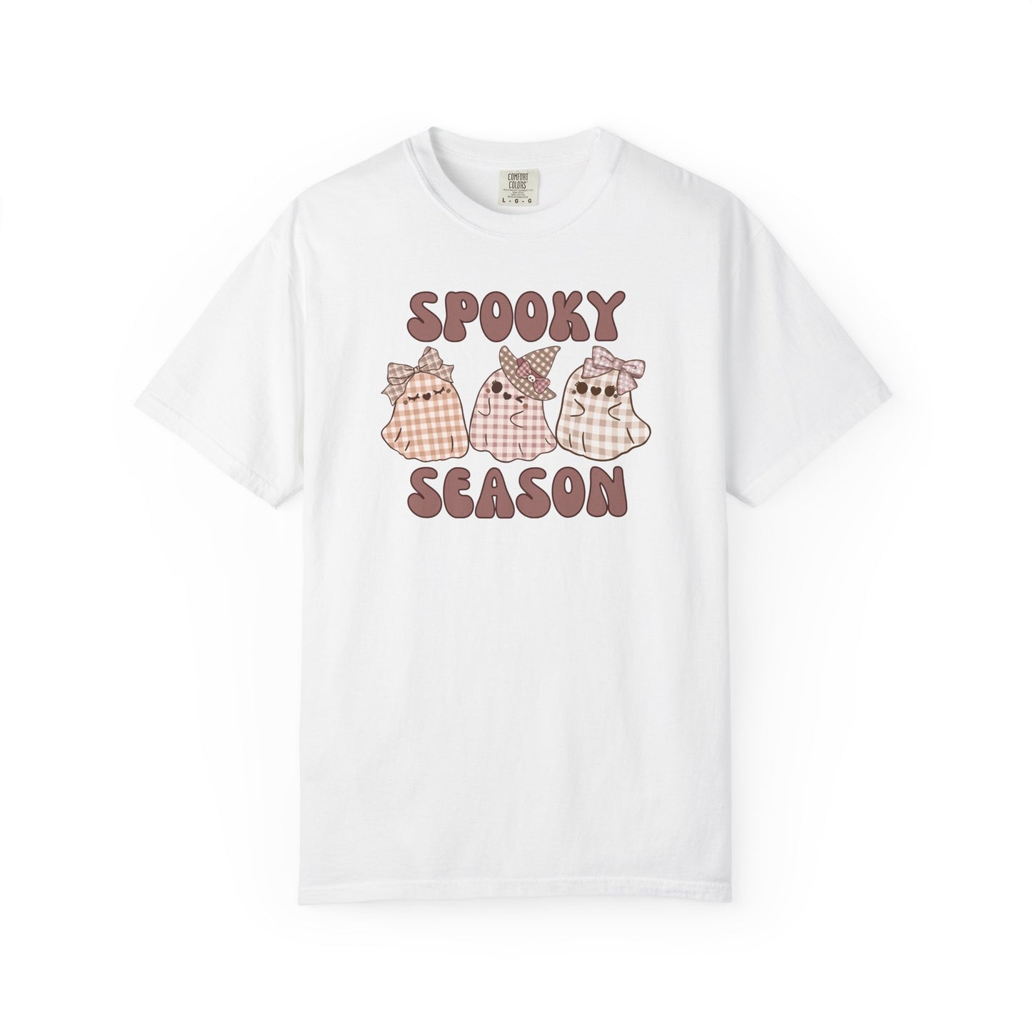 Spooky Season Plaid Ghosts T-shirt