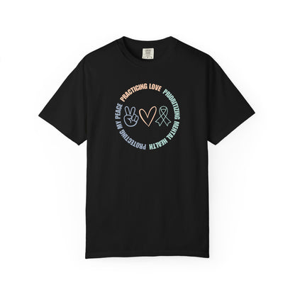 Protecting My Peace Practicing Love Prioritizing Mental Health T-shirt