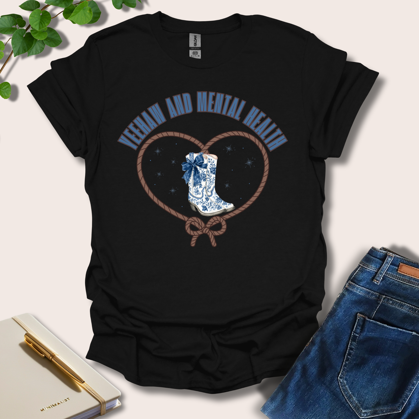 Yeehaw And Mental Health T-Shirt