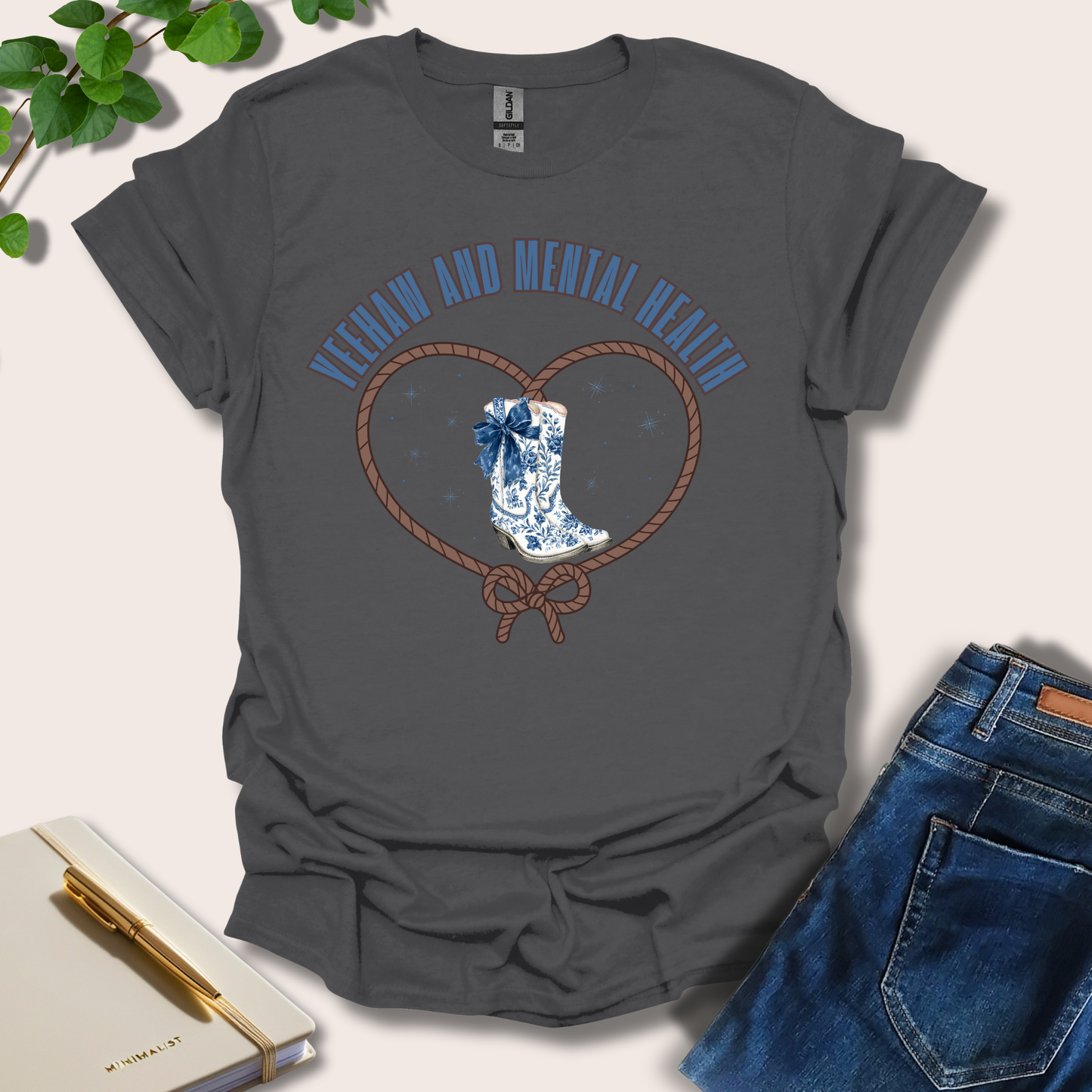 Yeehaw And Mental Health T-Shirt