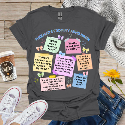 Thoughts From My ADHD Brain T-Shirt