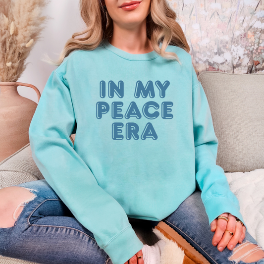 In My Peace Era Sweatshirt (Chalky Mint)