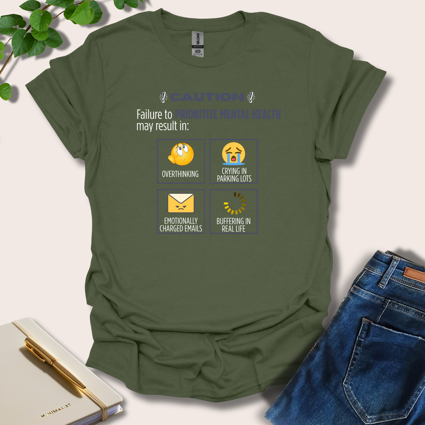 Failure To Prioritize Mental Health May Result In T-Shirt