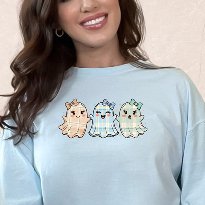 Plaid Bow Ghost T-shirt