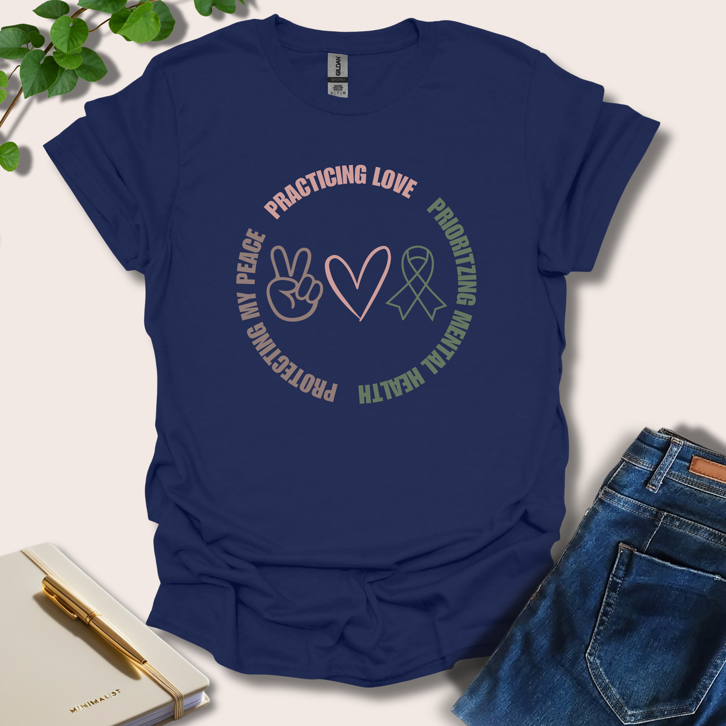 Protecting My Peace Practicing Love Prioritizing Mental Health T-Shirt