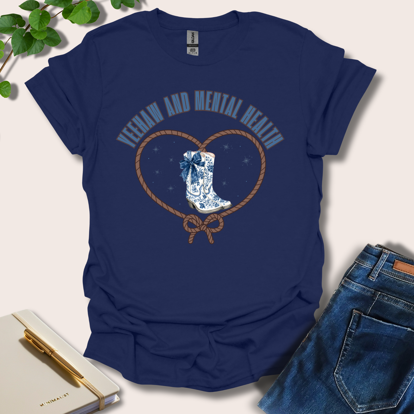 Yeehaw And Mental Health T-Shirt