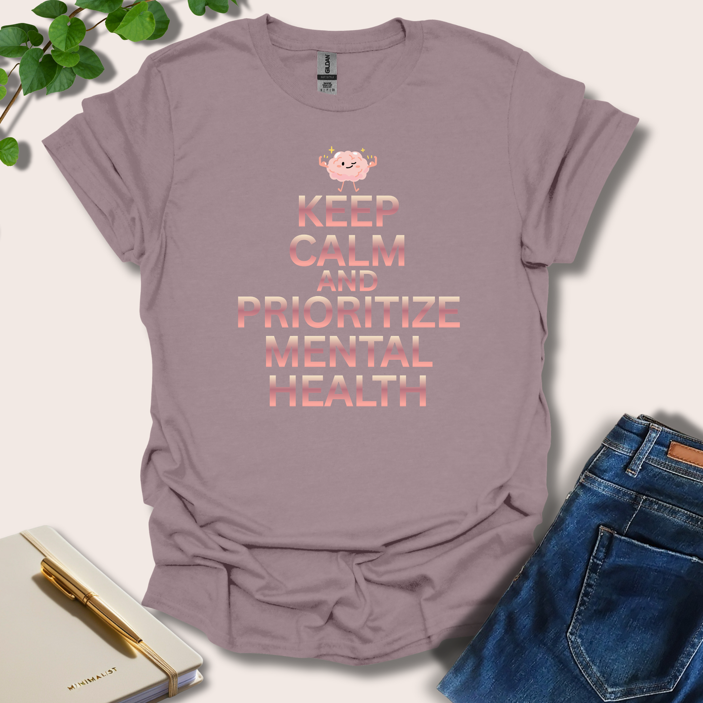 Keep Calm And Prioritize Mental Health T-Shirt
