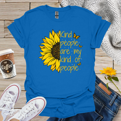Kind People Are My Kinda People Sunflower T-Shirt