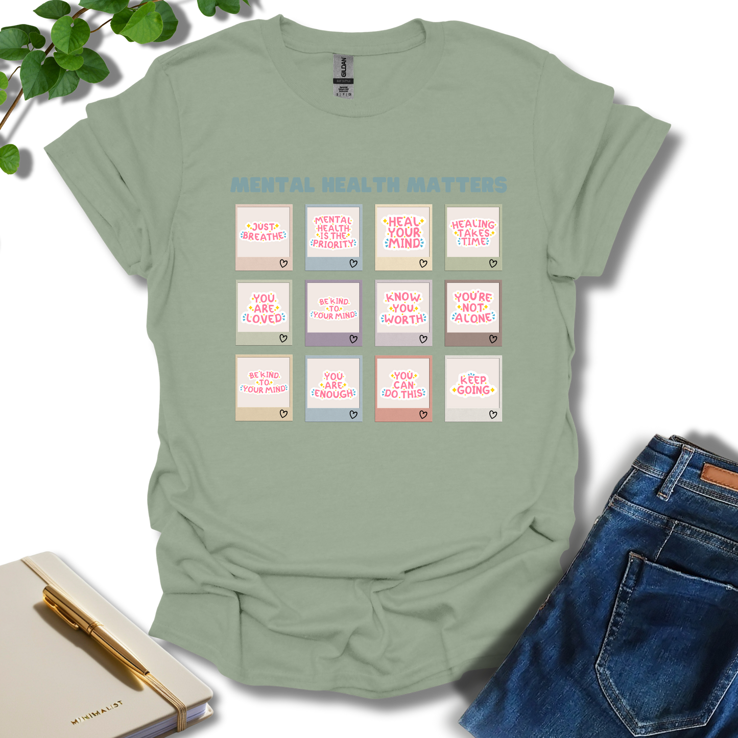 Mental Health Matters Notes T-Shirt