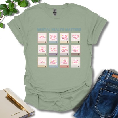 Mental Health Matters Notes T-Shirt
