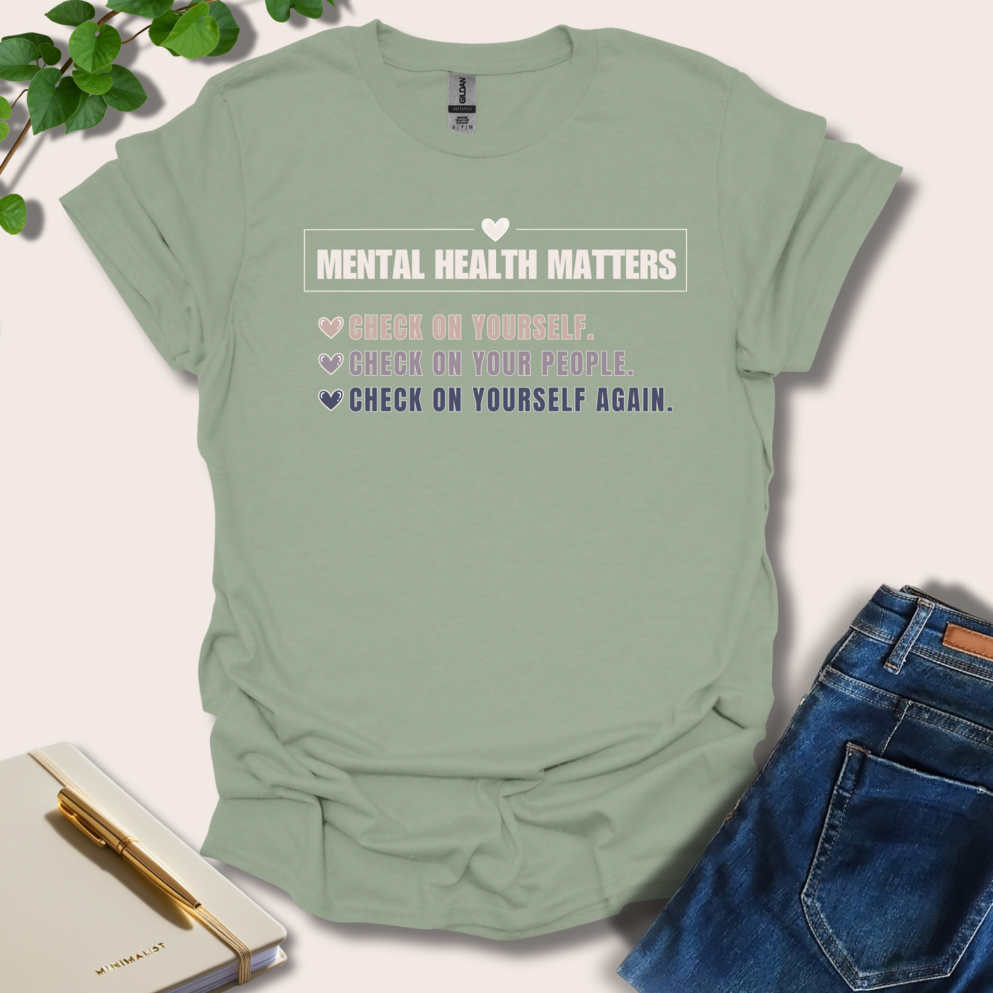 Mental Health Matters Check In On Yourself T-Shirt