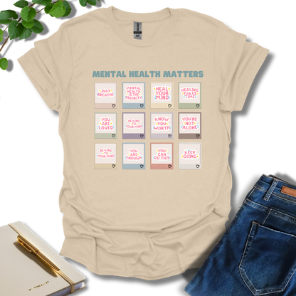 Mental Health Matters Notes T-Shirt