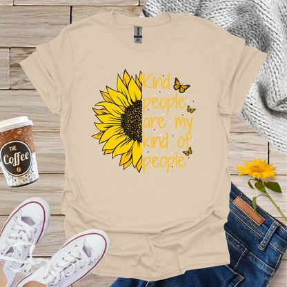 Kind People Are My Kinda People Sunflower T-Shirt