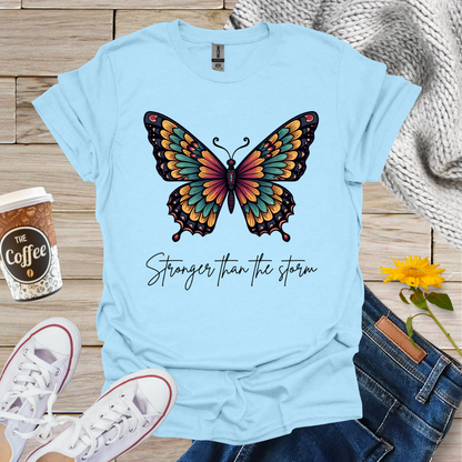 Stronger Than Storm Butterfly T-Shirt