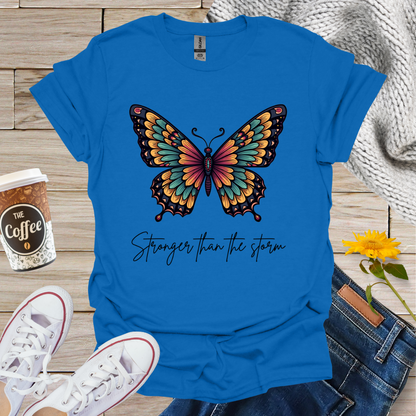 Stronger Than Storm Butterfly T-Shirt