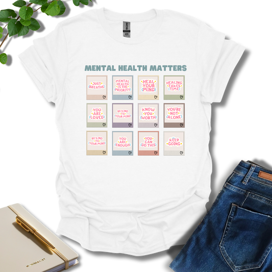Mental Health Matters Notes T-Shirt