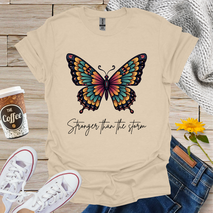 Stronger Than Storm Butterfly T-Shirt
