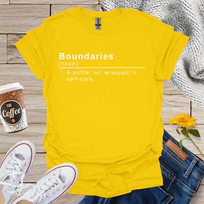 Boundaries Definition T-Shirt