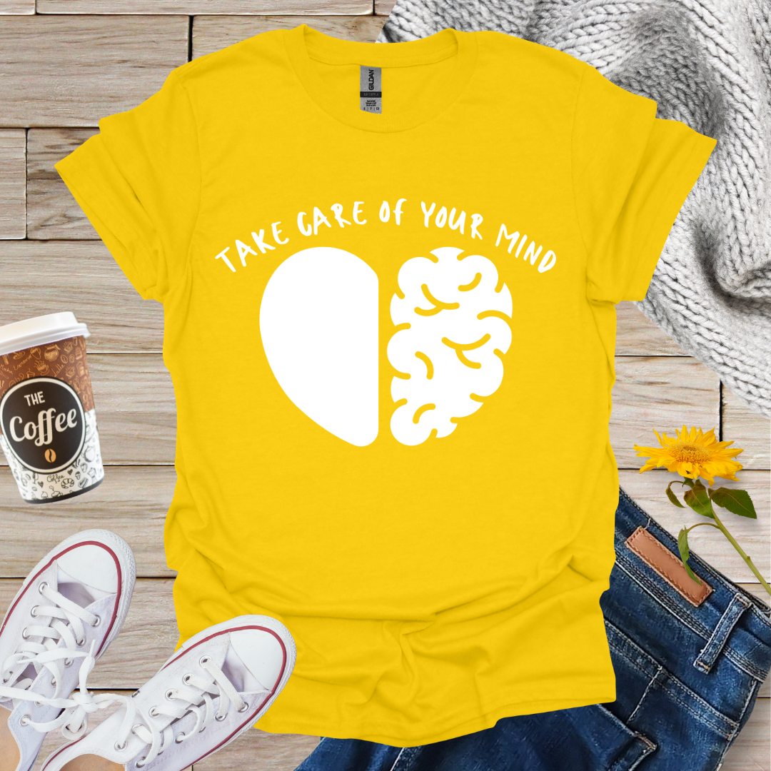Take Care Of Your Mind Heart Brain T-Shirt