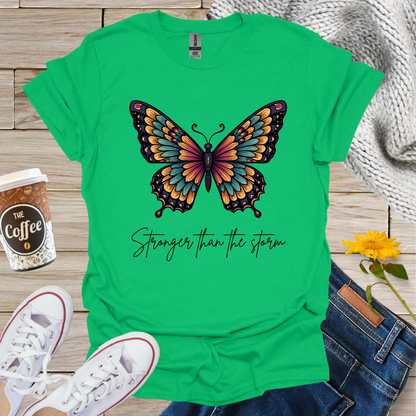 Stronger Than Storm Butterfly T-Shirt