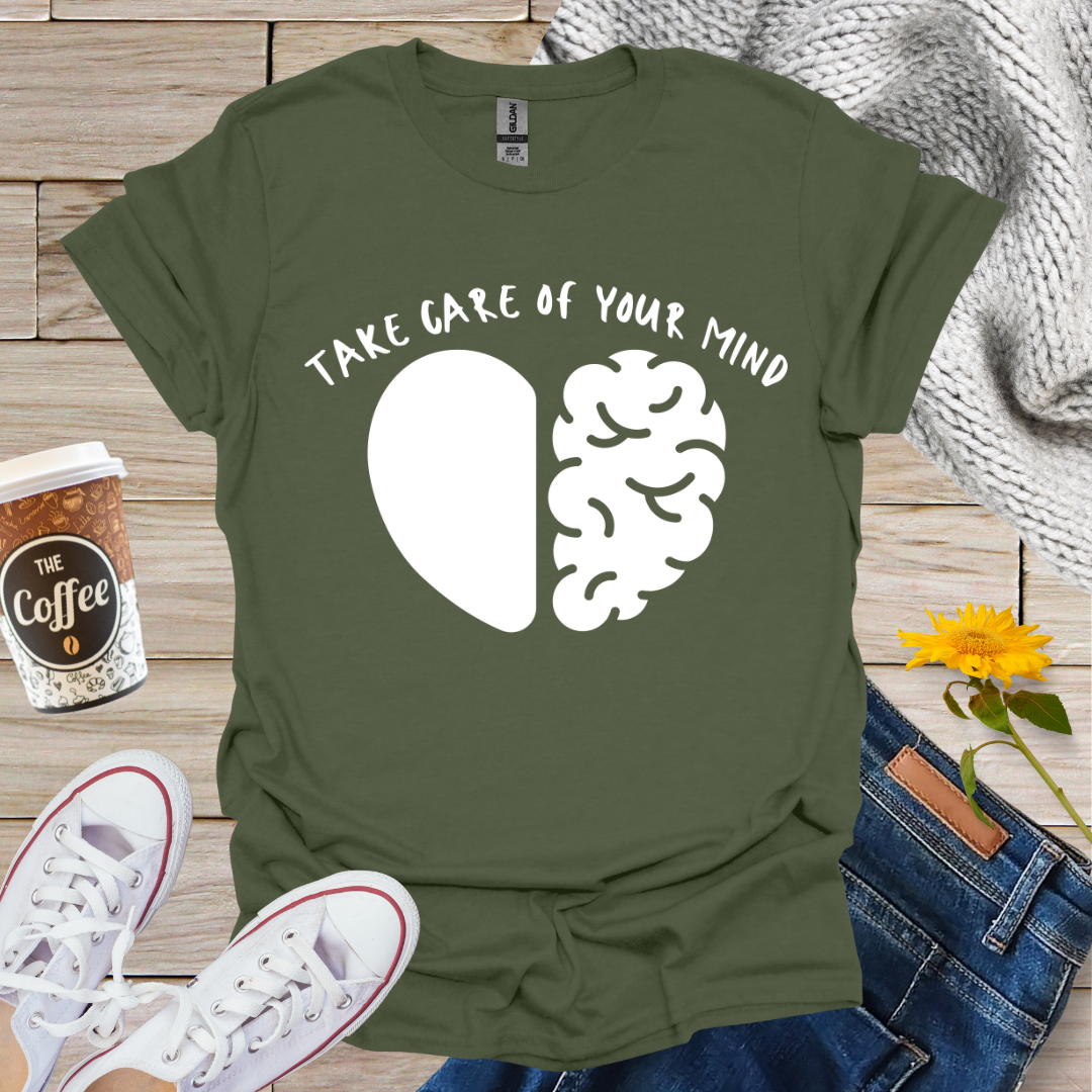 Take Care Of Your Mind Heart Brain T-Shirt