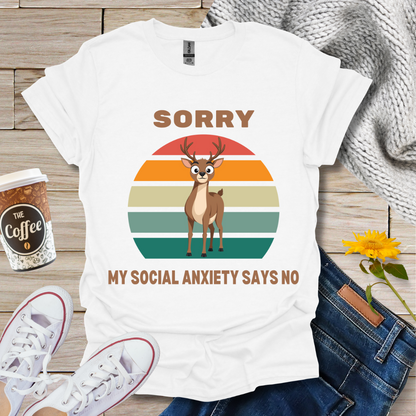 Social Anxiety Says No T-Shirt
